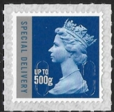 U3052  500gm  blue & silver  special delivery M18L SBP T3 Walsall U/M (MNH)