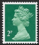 X928 2p  phos myrtle green T II   ex coil stamp Harrison  U/M (MNH)