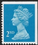 SG.1449 2nd CB bright blue Imperf top & right Litho Walsall perf 14 gummed U/M (MNH)