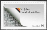 2008 Germany SG.3528 50th Anniversary of Bundeskartellant. self adhesive ex booklet. U/M (MNH)
