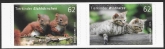 2015 Germany  SG.3953-4  Young Animals. 2 values self adhesive pair ex booklet U/M (MNH)