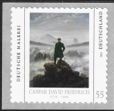 2011  Germany SG.3694a  'Wanderer above the Sea of Fog',  Painting. self adhesive ex coil stamp.  U/M (MNH)