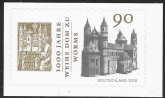 2018  Germany  SG.4200 1000yrs Consecration Cathedral at Worms. self adhesive ex booklet. U/M (MNH)
