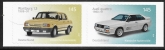 2018  Germany SG.4181-2  Classic Cars (Audi Quattro & Wartburg). self adhesive ex booklet. U/M (MNH)