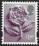 EN60 £1.40  Tudor Rose (new typeface)  Litho ISP/Cartor  U/M (MNH)