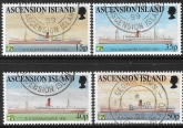 1999  Ascension. SG.765-8 World Stamp Expo. Melbourne (ships) set 4 values Vfu.