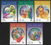 2012 New Zealand SG.3396-400 Christmas set 5 values U/M (MNH)
