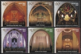 2002  New Zealand SG.2524-9 Christmas  - Church Interiors  set 6 values U/M (MNH)