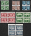 1935 Canada SG.335-40 Silver Jubilee in blocks of 4 unmounted mint (MNH) cat value £150+