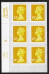 U2931  88p yellow 2B  MA13  cyld.  D1  grid position R2 C1  DLR  U/M (MNH)