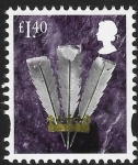 W 156  £1.40  feathers   (revised typeface) ISP  U/M (MNH)