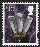 W 159  £1.55  feathers   (revised typeface) ISP  U/M (MNH)