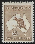 Australia.  1913  SG.12   2/- brown  u/m (MNH)