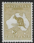 1913  Australia  SG.5  3d olive  lightly mounted mint.