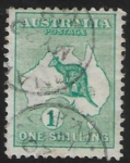 1913  Australia  SG.11  1/- emerald.  fine used.
