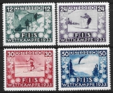 1933 Austria  SG.699-702  International Ski Championship Fund set 4 values U/M (MNH)