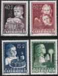 1949 Austria  SG.1162-5 Child Welfare Fund set 4 values Fine Used.