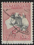 1930  Australia  SG.114  £2  black and rose.  fine used.