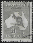 1924  Australia  SG.75  £1 die IIB grey  fine used,
