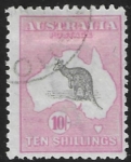 1917  Australia  SG.43  10/-  grey and pink  CTO.