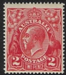 1922  Australia  SG.63  2d bright rose-scarlet  U/M (MNH)