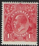 1924  Australia  SG.84  1½d scarlet  no watermark.  U/M (MNH)