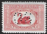 1929  Australia  SG.O120  1½d  dull scarlet. Centenary of Western Australia. U/M (MNH)