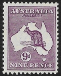 1932  Australia  SG.133  9d violet.  U/M (MNH)
