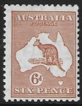 1932  Australia.  SG.132 6d chestnut. U/M (MNH)