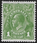 1931 Australia  SG.125  1d green U/M (MNH)