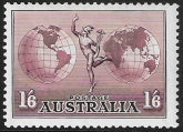 1937  Australia  SG.153a  1/6d dull purple perf 13½d x 14  watermark C of A   U/M  (MNH)