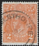 1921  Australia  SG.62a  2d dull orange  fine used
