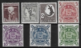1948  Australia  SG.223-224d  set 7 values U/M (MNH)