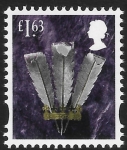 W 160  £1.63  feathers   (revised typeface) ISP  U/M (MNH)