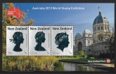 2013  New Zealand  MS.3455  Australia 2013 World Stamp Exhibition Melbourne. mini sheet  U/M (MNH)