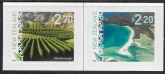 2016  New Zealand SG.3779-80  Landscapes 6th series. (self adhesive) set  2  values U/M (MNH)