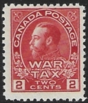 1915  Canada  SG.229  2c carmine-red 'War Tax'  M/M