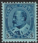1903  Canada  SG.178  5c blue/bluish  mounted mint