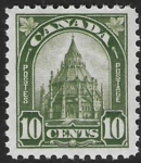 1930 Canada. SG.299  10c olive green.   Parliamentary Library Ottawa  U/M  (MNH)