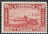 1930 Canada  SG.301  20 cent  red 'Harvesting with Tractor'   U/M (MNH)