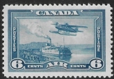 1938 Canada  SG.371  6c blue.   'Fairchild 45-80 Sekani Seaplane' u/m (MNH) cataloge value £20.00