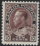 1912  Canada  SG.210  10c brownish purple. mounted mint.