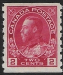 1912 Canada  SG.221 2c carmine imperf x perf 8  U/M (MNH)