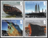 2020 Falkland Islands SG.1446-9 Wrecks Pt. 4  set 4 values U/M (MNH)