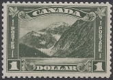 1930 Canada SG.303   $1 Olive green.   'Mount Edith Cavell' - Canadian Rockies - u/m (MNH)