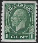 1933 Canada  SG.326  1c green  imperf x perf 8½  U/M (MNH)