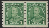 1935  Canada  SG.352a 1c green. variety Narrow '1'  with RPS certificate U/M (MNH)