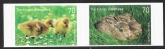 2016 Germany. SG.4039-40  Young Animals   S/adh. ex booklet  U/M (MNH)
