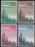 1953 Vatican SG.190-191a  'Air' set 4 values U/M (MNH) Cat. Value £190