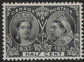 1897 Canada  SG.121 ½c black  U/M (MNH)